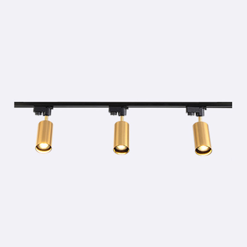 Modern Cilindrico Massimale Monte Light Fixture Metallo Flush Montaggio Light Fixture in Gold