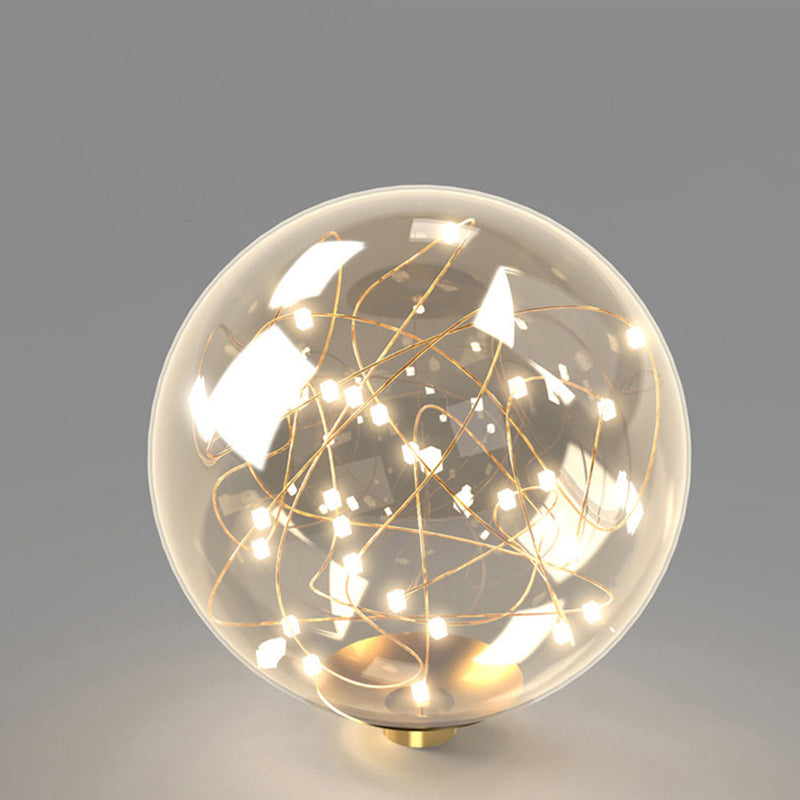 Nordic Modern Style Semi Flush Mount Ceiling Fixture Globe Glass Ceiling Light Fixtures