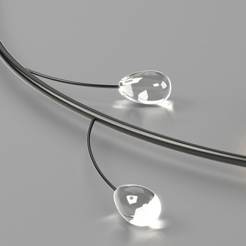 Nordic Modern Style Semi Flush Mount Ceiling Fixture Globe Glass Ceiling Light Fixtures