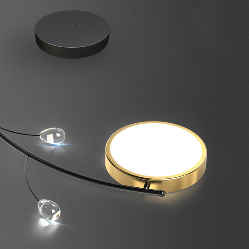 Nordic Modern Style Semi Flush Mount Ceiling Fixture Globe Glass Ceiling Light Fixtures