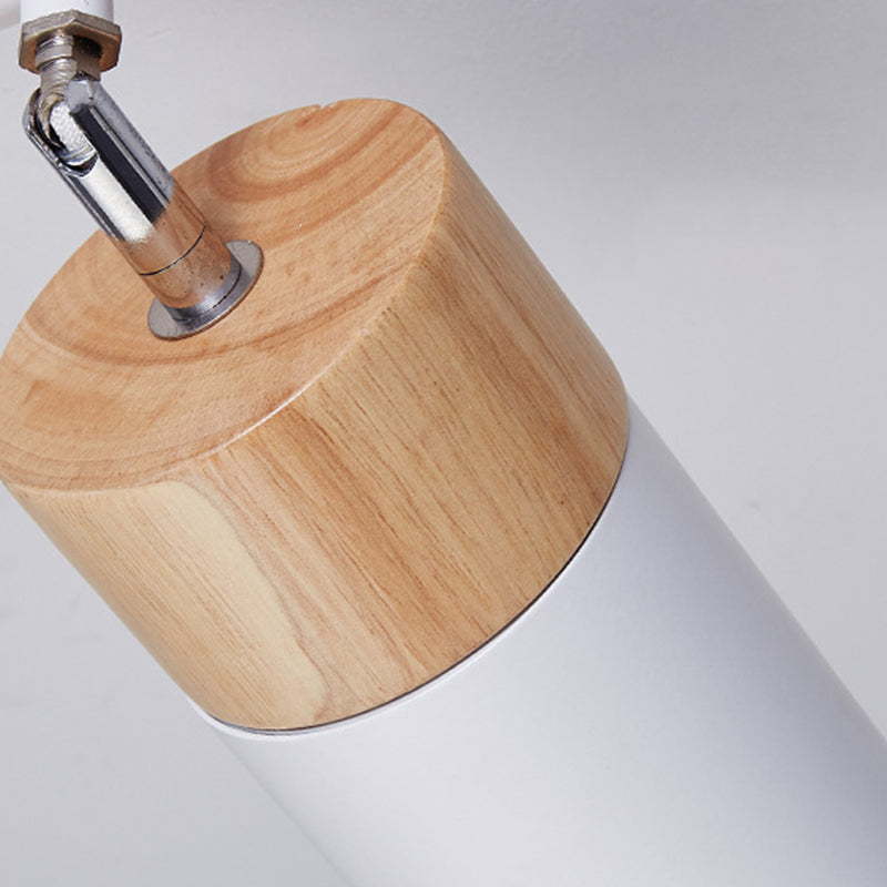 Cylindrical Shape Rail Ceiling Lamp Modern Aluminium Flush Mount for Clothing Store