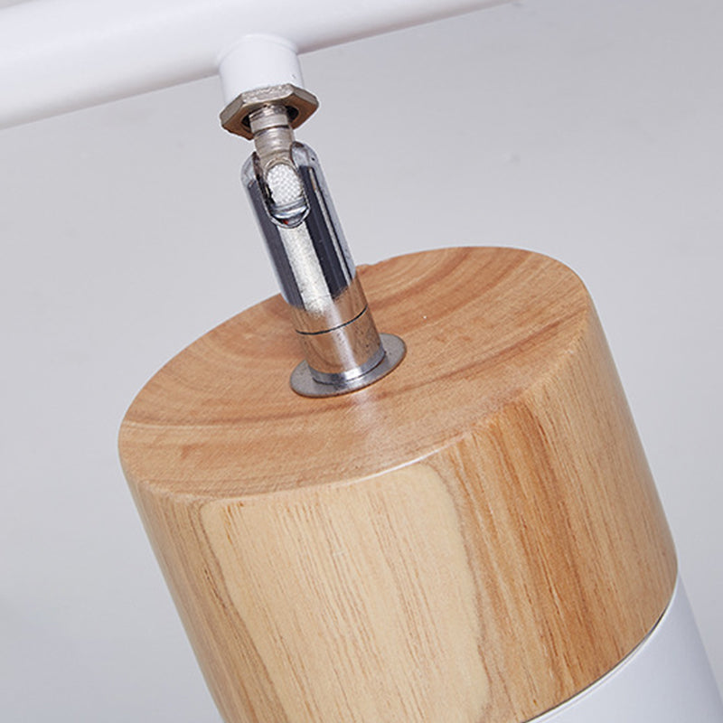 Cylindrical Shape Rail Ceiling Lamp Modern Aluminium Flush Mount for Clothing Store