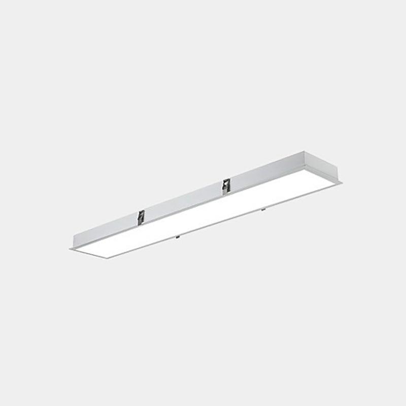 Rectangle Shape LED Ceiling Lamp Modern Iron 1 Light Flush Mount for Office Mall
