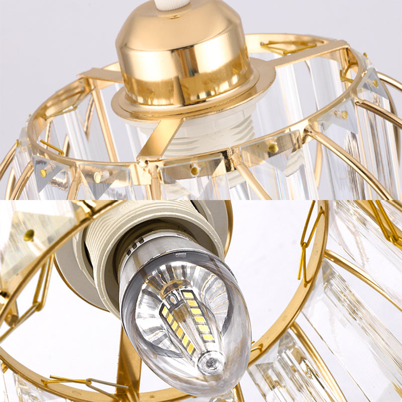 Ball Shape Ceiling Lamp Modern Iron 1 Light Flush Mount with Hole 2-3.5'' Dia for Aisle