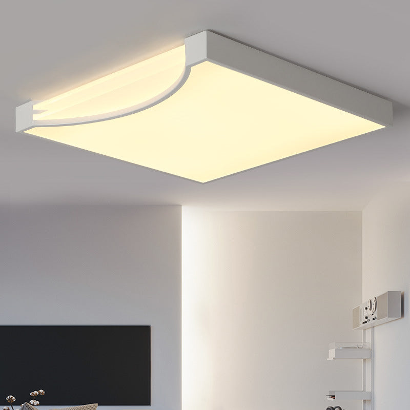 Acryl quadratische LED Deckenleuchte im modernen prägnanten Stil lackierte Eisen Flush Mount für Schlafzimmer