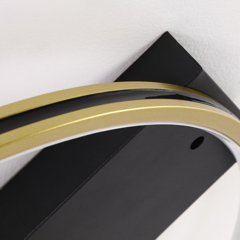 Geometric Island Lights Modern Metal Island Lamp with Fan in Black and Gold