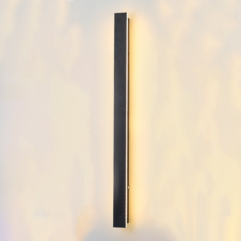 Luz de luz lineal de estilo contemporáneo Lights Metal 1 Light LED de pared LED en negro