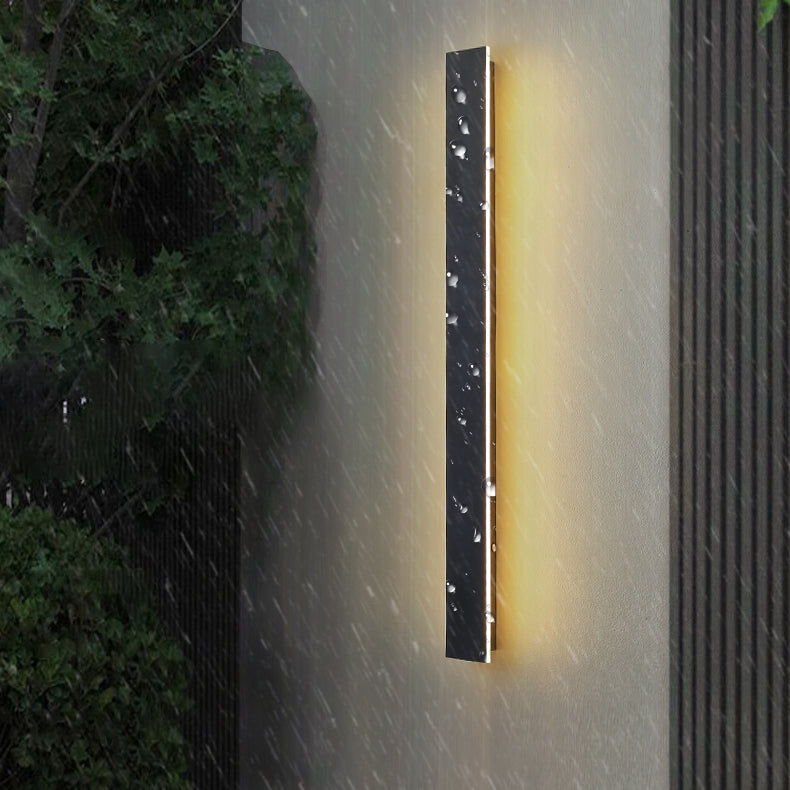 Luz de luz lineal de estilo contemporáneo Lights Metal 1 Light LED de pared LED en negro