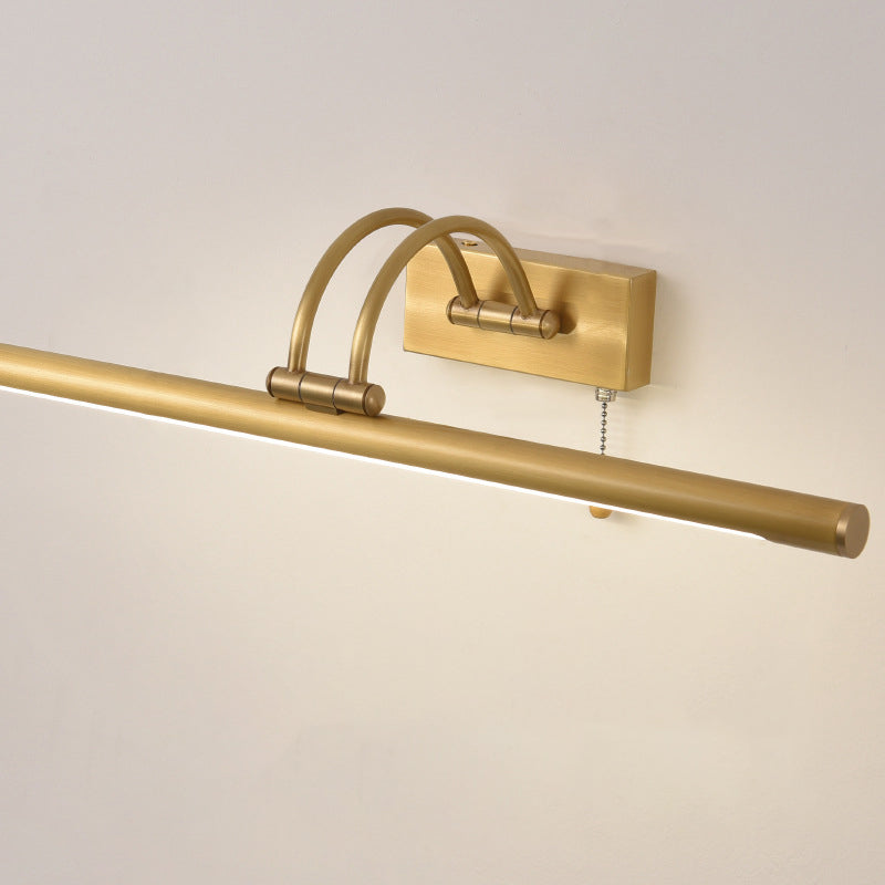 Moderna illuminazione a parete lineare 1 Light Funture a monte della parete in metallo chiaro