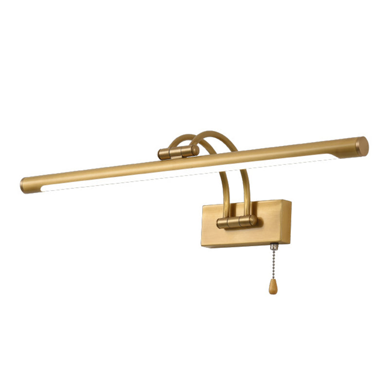 Moderna illuminazione a parete lineare 1 Light Funture a monte della parete in metallo chiaro