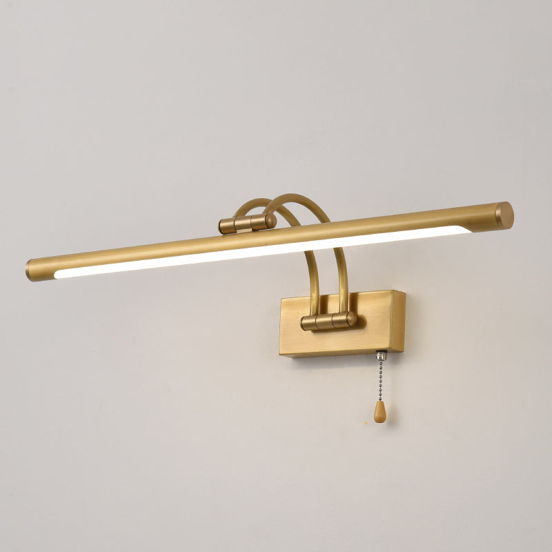 Moderna illuminazione a parete lineare 1 Light Funture a monte della parete in metallo chiaro