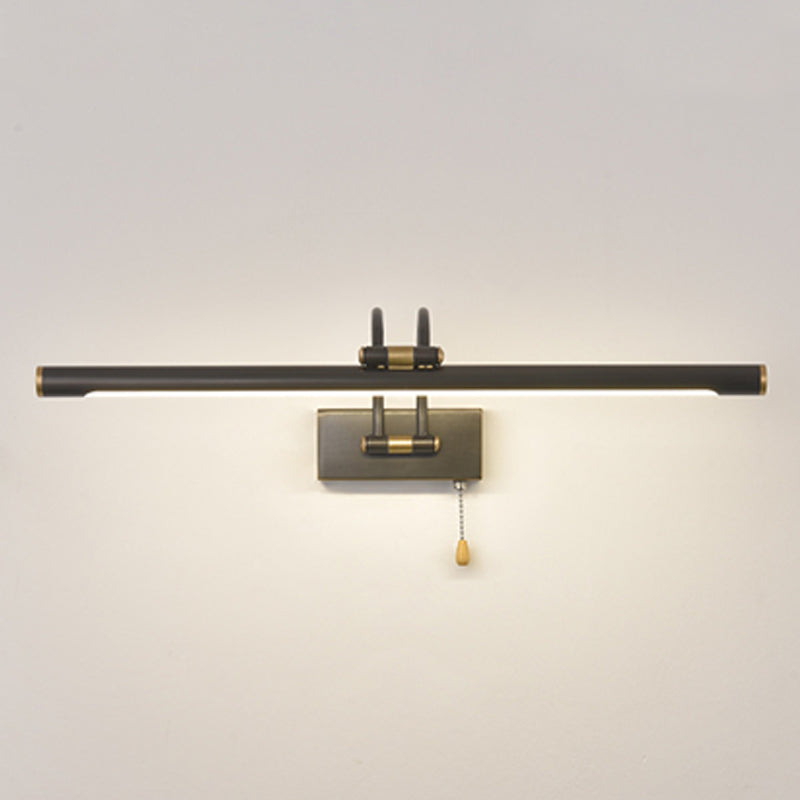 Moderna illuminazione a parete lineare 1 Light Funture a monte della parete in metallo chiaro