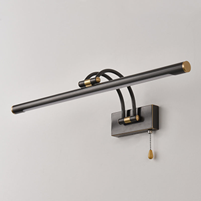 Moderna illuminazione a parete lineare 1 Light Funture a monte della parete in metallo chiaro