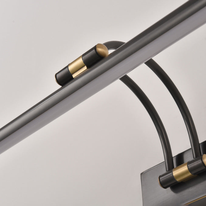 Moderna illuminazione a parete lineare 1 Light Funture a monte della parete in metallo chiaro