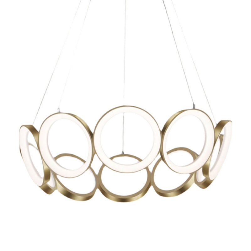 Modern Minimalism Style LED Chandelier Pendant Light Circular Chandelier