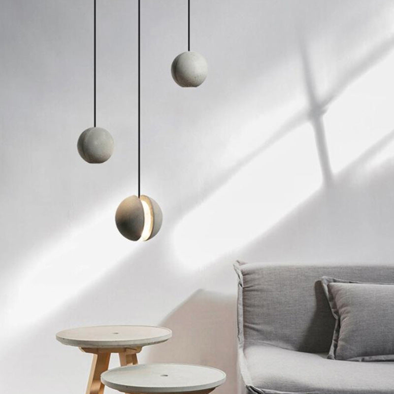 Moderne Moon Planeet Shade Hanging Light Resin 1 lichte hanglamp voor woonkamer