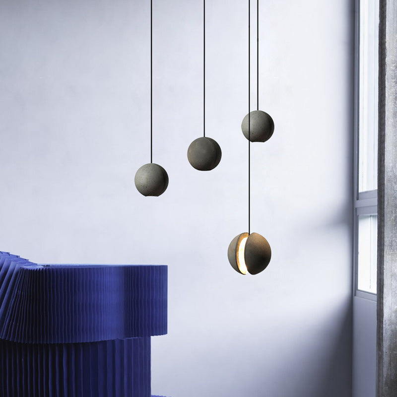 Moderne Moon Planeet Shade Hanging Light Resin 1 lichte hanglamp voor woonkamer