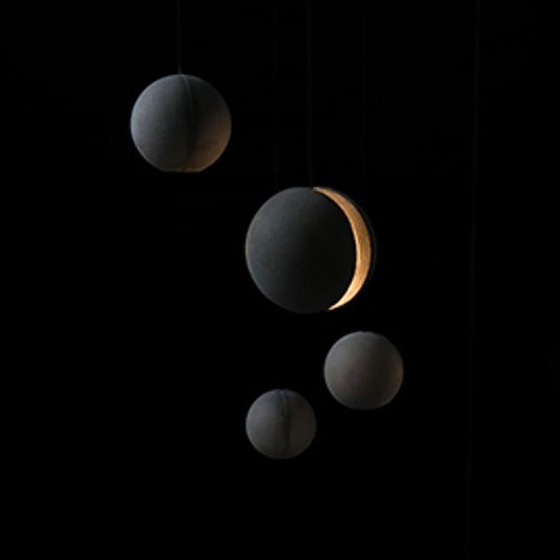 Moderne Moon Planeet Shade Hanging Light Resin 1 lichte hanglamp voor woonkamer