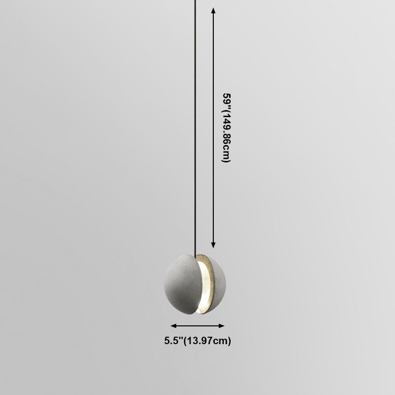 Moderne Moon Planeet Shade Hanging Light Resin 1 lichte hanglamp voor woonkamer