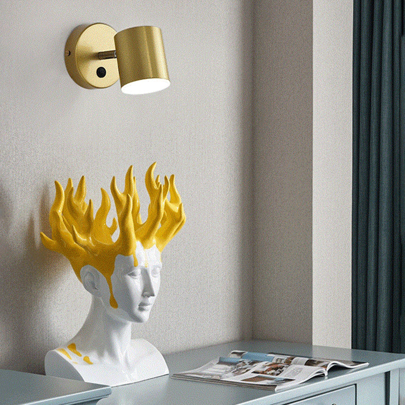 Modern Reading Lamp Simplicity Wall Sconce Lights with Metal Shade for Bedroom Living Room