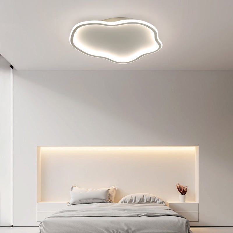 Lámpara de techo LED de aluminio, accesorios de iluminación de montaje empotrado sencillos para sala de estar