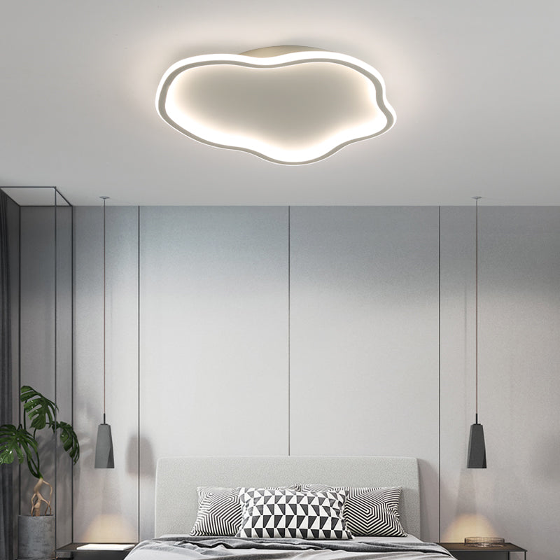 Lámpara de techo LED de aluminio, accesorios de iluminación de montaje empotrado sencillos para sala de estar