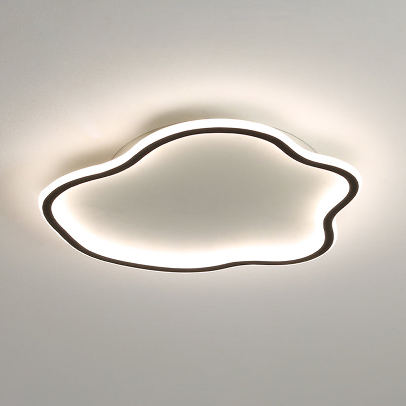 Lámpara de techo LED de aluminio, accesorios de iluminación de montaje empotrado sencillos para sala de estar