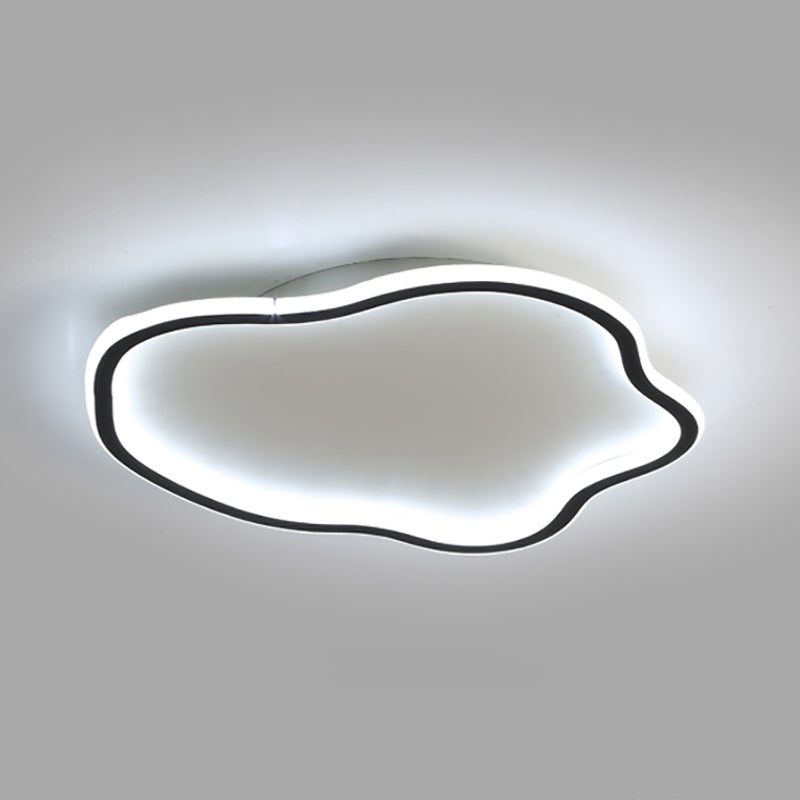 Lámpara de techo LED de aluminio, accesorios de iluminación de montaje empotrado sencillos para sala de estar