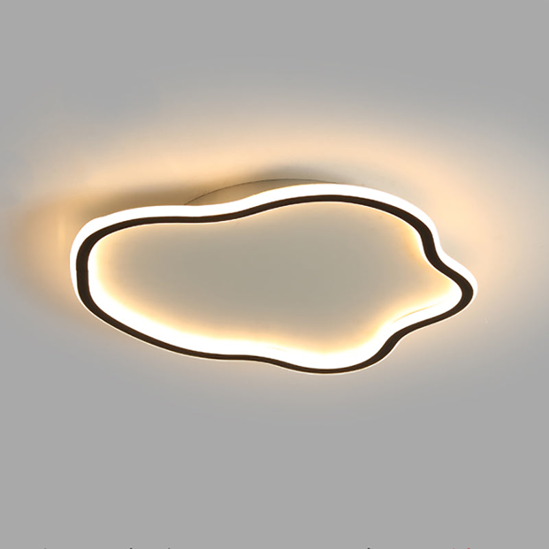 Lámpara de techo LED de aluminio, accesorios de iluminación de montaje empotrado sencillos para sala de estar