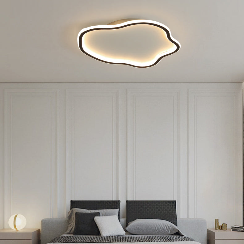 Lámpara de techo LED de aluminio, accesorios de iluminación de montaje empotrado sencillos para sala de estar