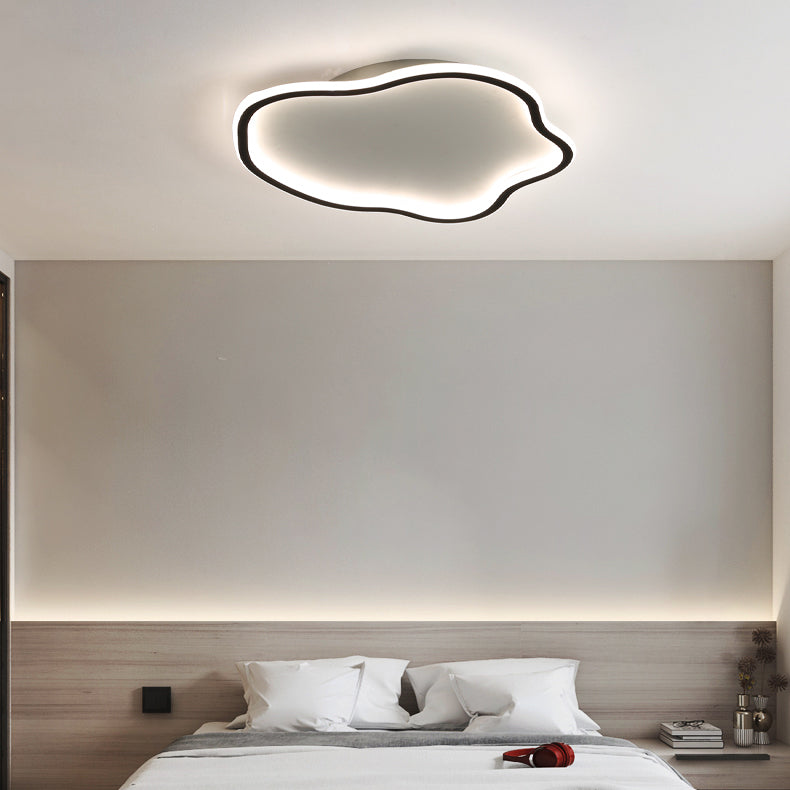 Lámpara de techo LED de aluminio, accesorios de iluminación de montaje empotrado sencillos para sala de estar