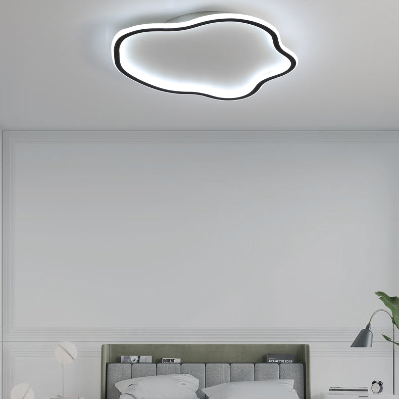 Lámpara de techo LED de aluminio, accesorios de iluminación de montaje empotrado sencillos para sala de estar