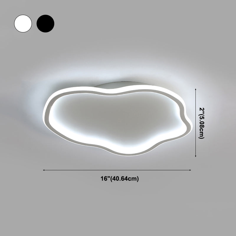 Lámpara de techo LED de aluminio, accesorios de iluminación de montaje empotrado sencillos para sala de estar