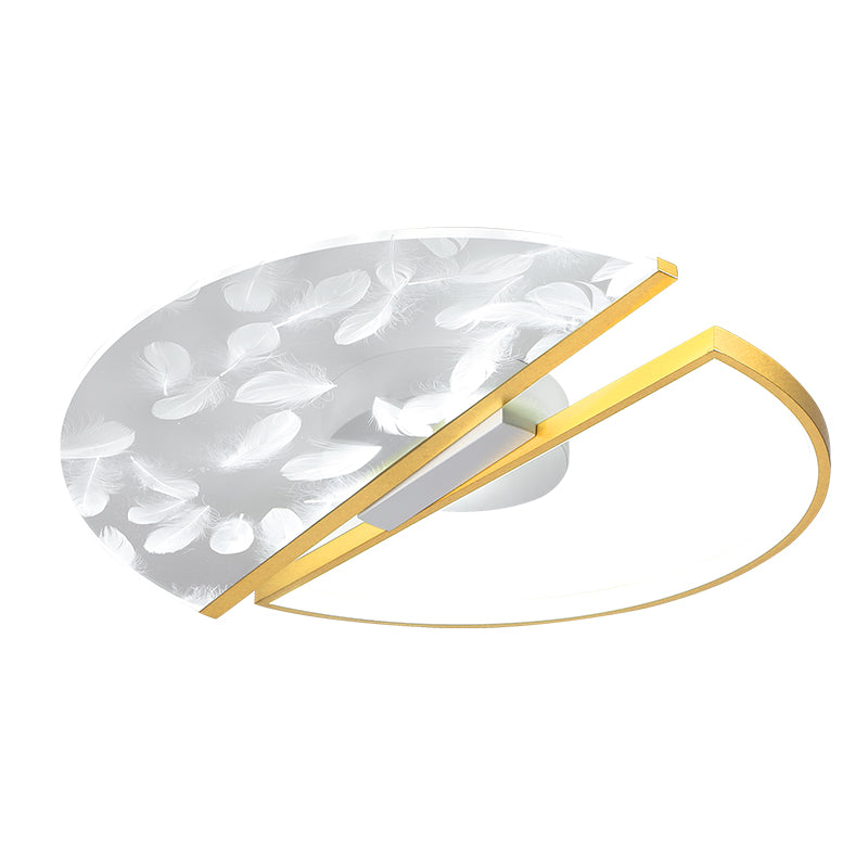 Plafonniers LED à encastrer de style géométrique pour chambre à coucher