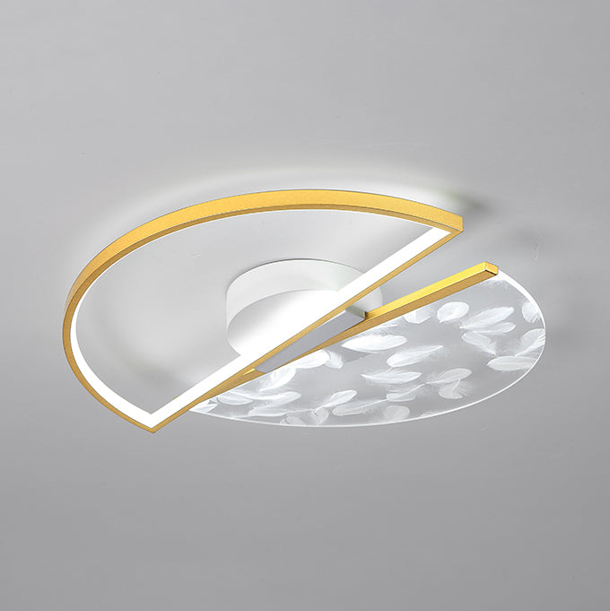 Plafonniers LED à encastrer de style géométrique pour chambre à coucher