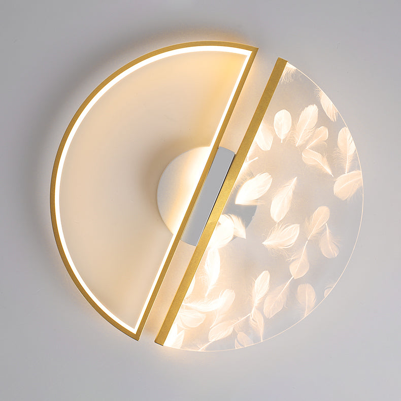 Plafonniers LED à encastrer de style géométrique pour chambre à coucher