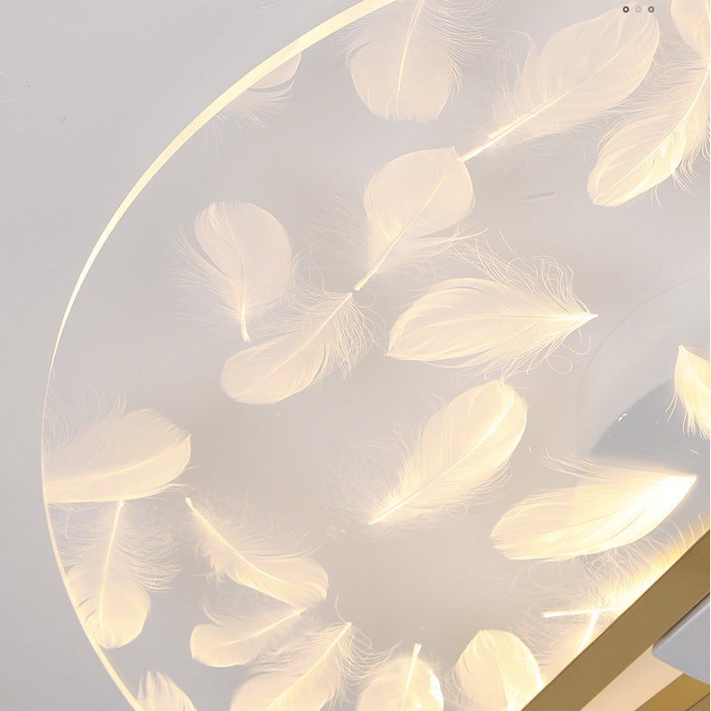 Plafonniers LED à encastrer de style géométrique pour chambre à coucher