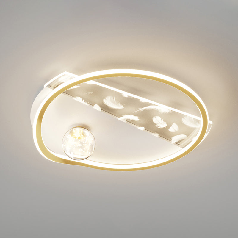 Lines LED Ceiling Light Modern Style Flush Mount Light for Living Room Dining Room
