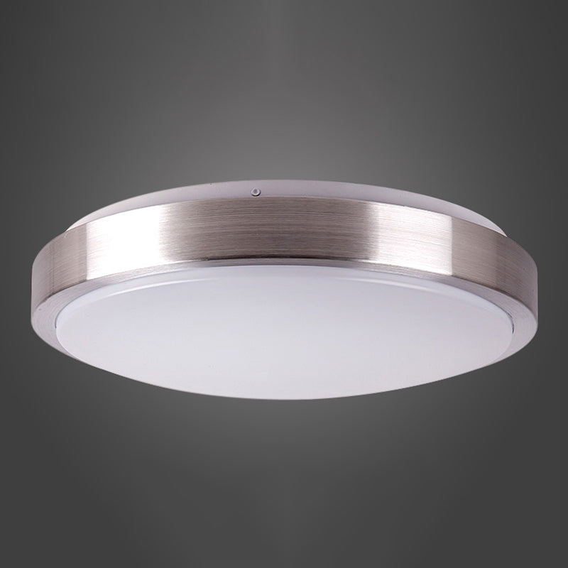 Lámpara de techo redonda sencilla de montaje empotrado LED de aluminio para sala de estar
