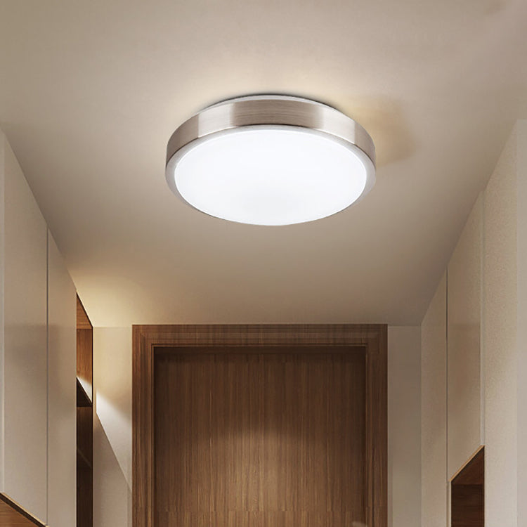 Lámpara de techo redonda sencilla de montaje empotrado LED de aluminio para sala de estar