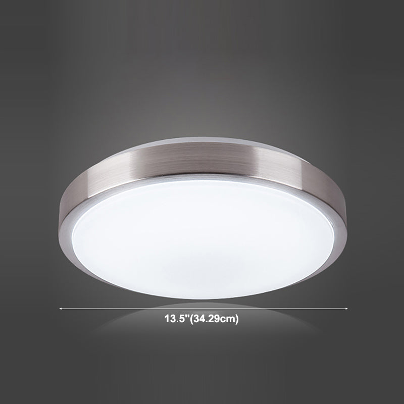Lámpara de techo redonda sencilla de montaje empotrado LED de aluminio para sala de estar