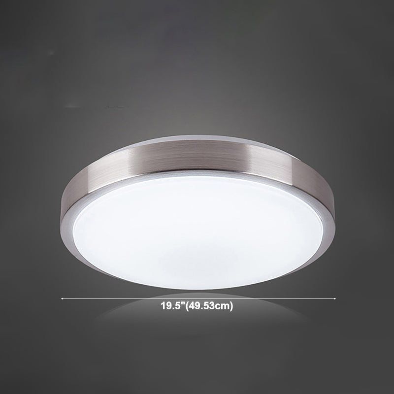 Lámpara de techo redonda sencilla de montaje empotrado LED de aluminio para sala de estar