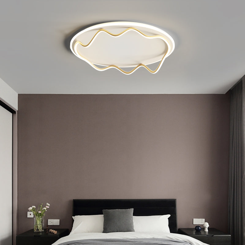 LED Flush Mount Light Aluminum Simplicity Ceiling Light Fixtures for Living Room
