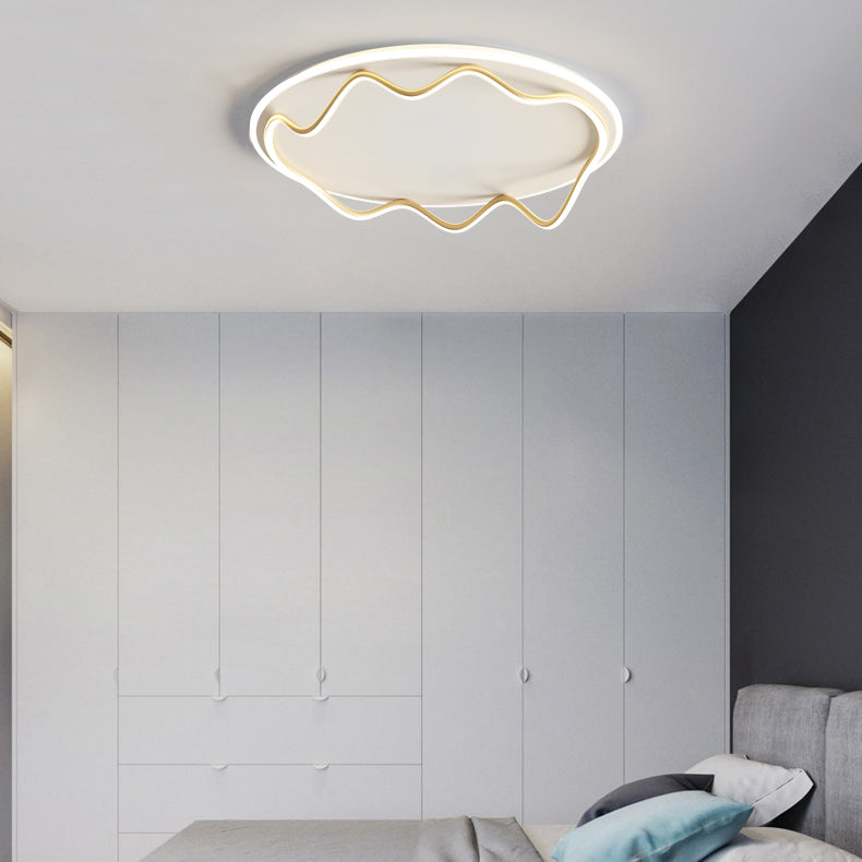 LED Flush Mount Light Aluminum Simplicity Ceiling Light Fixtures for Living Room