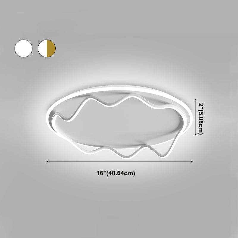 LED Flush Mount Light Aluminum Simplicity Ceiling Light Fixtures for Living Room