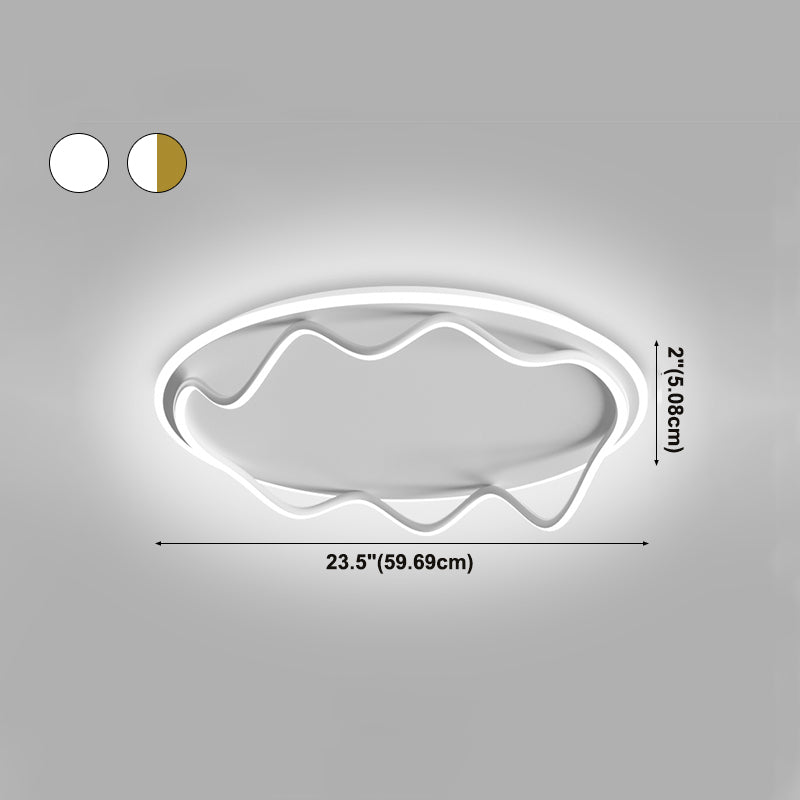 LED Flush Mount Light Aluminum Simplicity Ceiling Light Fixtures for Living Room
