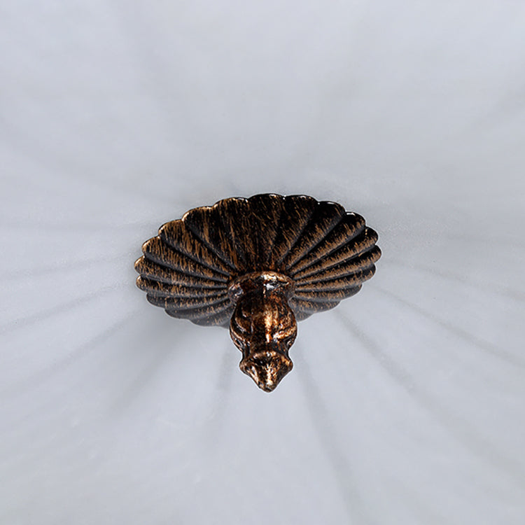 Traditional Style Retro Ceiling Lamp Bedroom Drawing Room Flush Mount Light Fixture