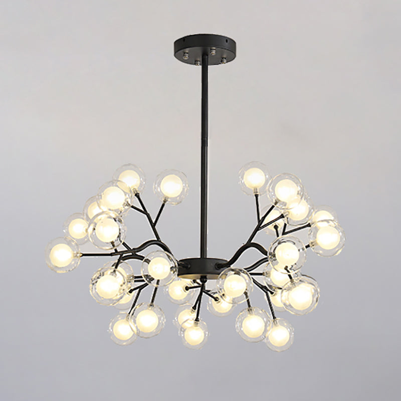 Metal Branch Shape Chandelier Nordic Style Fireflies Chandelier Lamp for Living Room