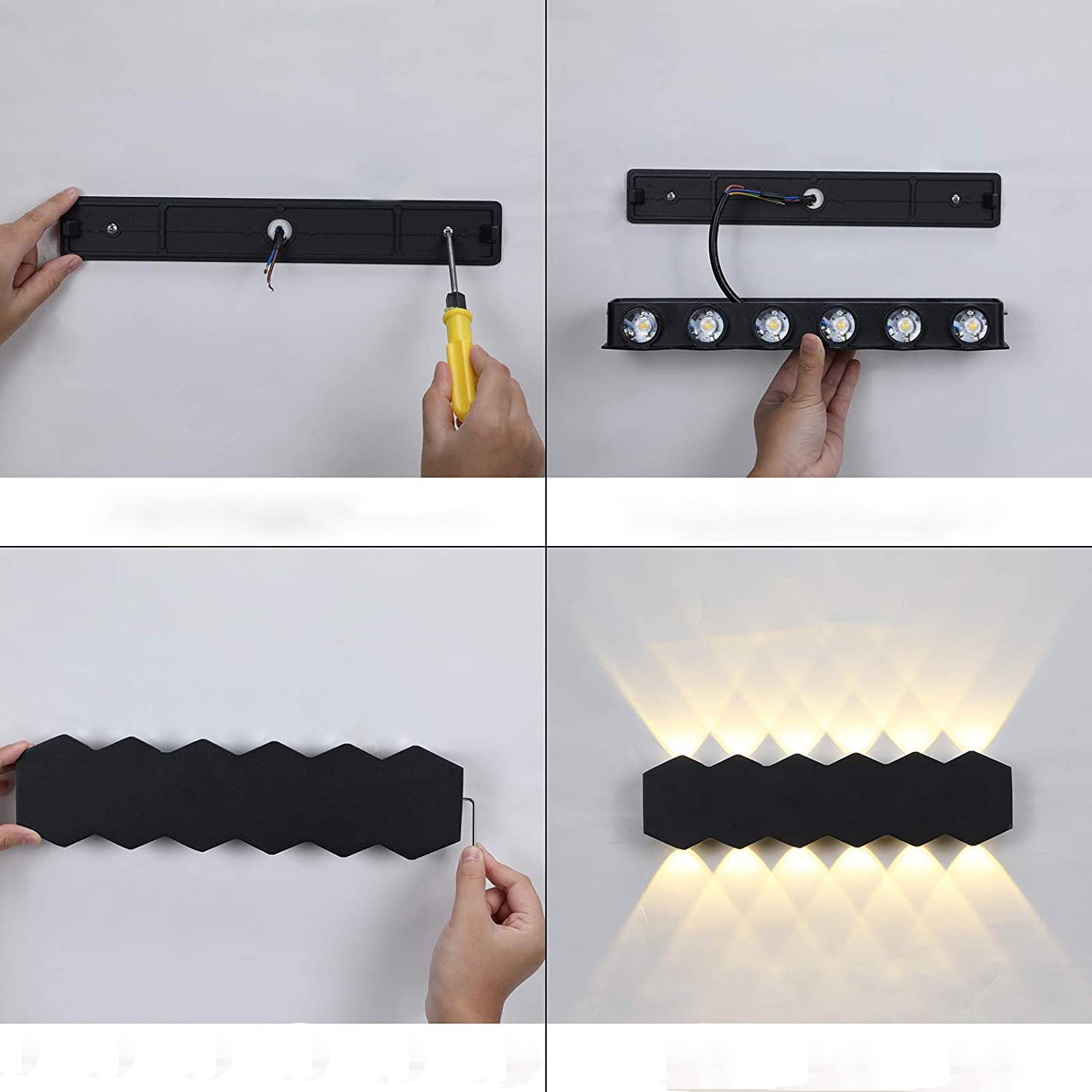 Modern Simple Wall Sconce Led Multi Light Wall-washer Light for Living Room