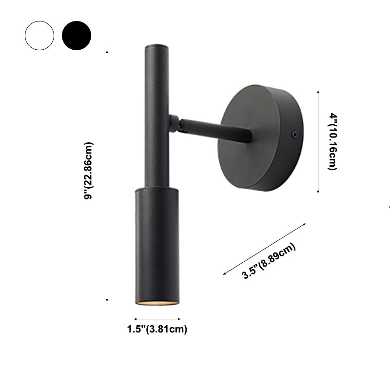 Luz de lectura rotativa de luz de pared metálica de estilo moderno para sala de estar de dormitorio de hotel